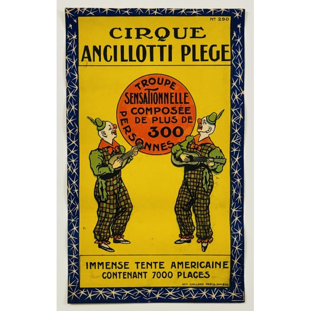 Original Plakat - Cirque Ancillotti Plege