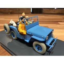 Tintin Bil #4 - Blue Willys Jeep