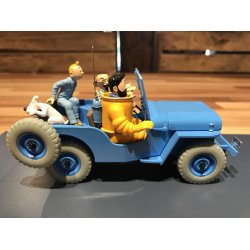 Tintin Bil #4 - Blue Willys Jeep
