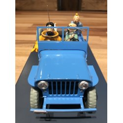 Tintin Bil #4 - Blue Willys Jeep