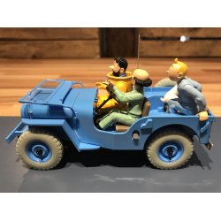 Tintin Bil #4 - Blue Willys Jeep
