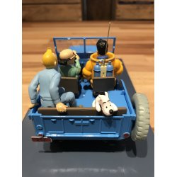 Tintin Bil #4 - Blue Willys Jeep