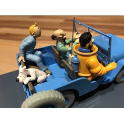 Tintin Bil #4 - Blue Willys Jeep