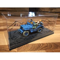 Tintin Bil #4 - Blue Willys Jeep