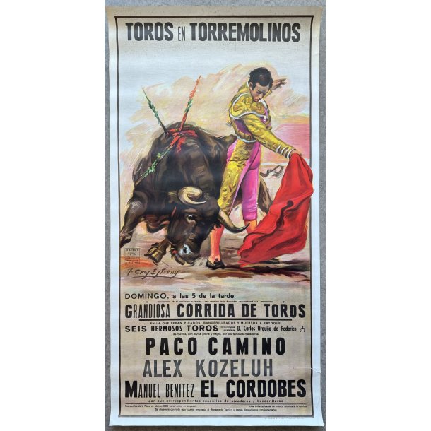 Original Plakat - Toros En Torremolinos 1975