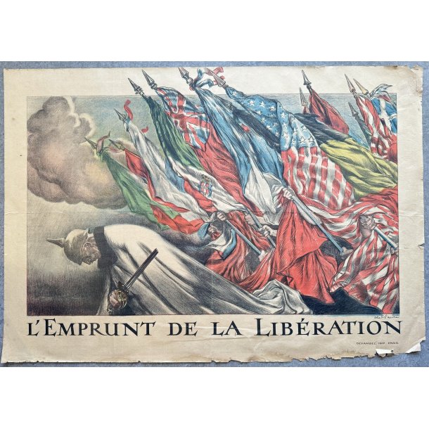 Original Plakat - L'Emprunt De La Libration, Abel Faivre 1918