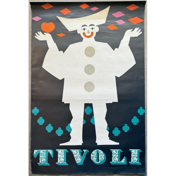 Original Plakat - Tivoli, Pjerrot 1970