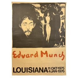 Original Vintage Plakat - Edvard Munch - Louisiana 1975