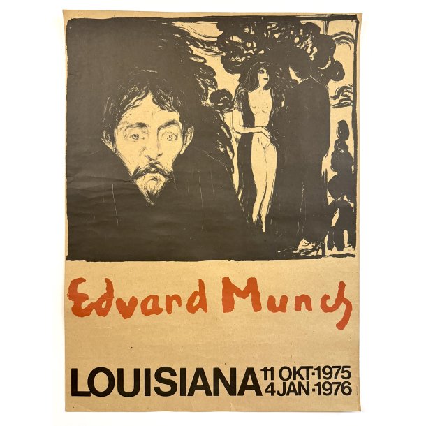 Original Vintage Plakat - Edvard Munch - Louisiana 1975