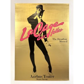 Original Vintage Plakat - La Cage Aux Folles - Aarhus Teater - 1987