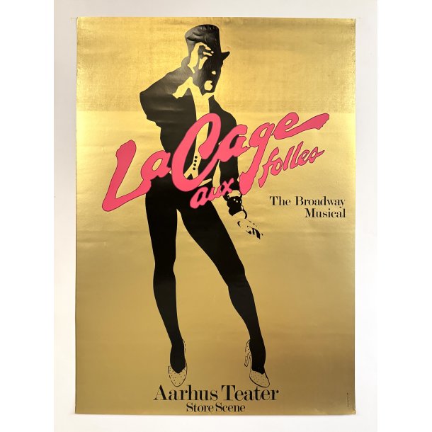 Original Vintage Plakat - La Cage Aux Folles - Aarhus Teater - 1987