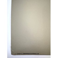 Original Vintage Plakat - Canetti - Kvindeportr�t - 1980'erne