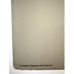 Original Vintage Plakat - Canetti - Fransk Modekunst Fra 1980'erne