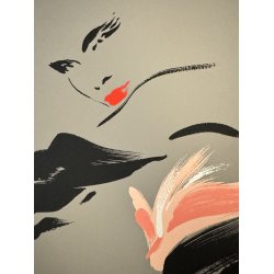 Original Vintage Plakat - Canetti - Fransk Modekunst Fra 1980'erne