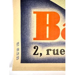 Original Vintage Plakat - Ping Pong Bar, Paris - Ca. 1960