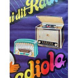 Original Vintage Plakat - Qui Dit Radio Dit Radiola - Ren� Ravo Ca. 1950'erne