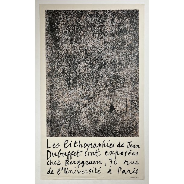 Original Dubuffet Udstillings Plakat