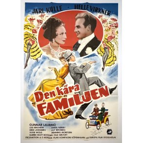 Original Svensk Filmplakat - Den K�re Familie