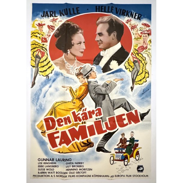 Original Svensk Filmplakat - Den K�re Familie