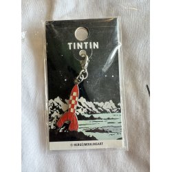 Tintin Vintage Pakke - T-shirt, Spillekort, Raket vedh�ng og 3 figurer