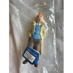 Tintin Vintage Pakke - T-shirt, Spillekort, Raket vedh�ng og 3 figurer