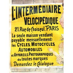 Original Vintage Plakat - L�Interm�diaire V�locip�dique - �. Clouet � Ca. 1890�erne