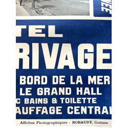 Original Vintage Plakat - Nice Hotel Beau-Rivage - Ca. 1910