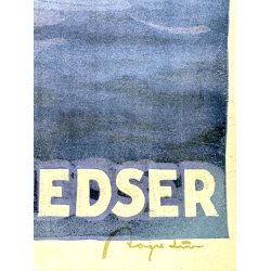 Original Vintage Plakat - Norden Via Warnem�nde-Gjedser - Aage Lund Ca. 1920'erne