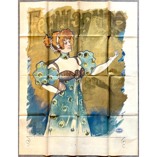 Original Vintage Plakat - Feuillantine Liqueur - Albert Guillaume Ca. 1900