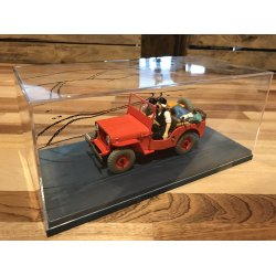 Tintin Bil #6 - Rd Jeep Willys med Dupond og Dupont