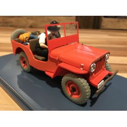 Tintin Bil #6 - Rd Jeep Willys med Dupond og Dupont