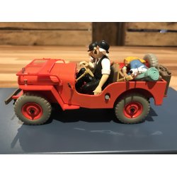 Tintin Bil #6 - Rd Jeep Willys med Dupond og Dupont