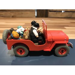 Tintin Bil #6 - Rd Jeep Willys med Dupond og Dupont