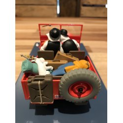 Tintin Bil #6 - Rd Jeep Willys med Dupond og Dupont