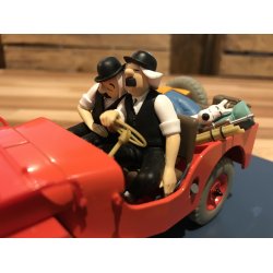 Tintin Bil #6 - Rd Jeep Willys med Dupond og Dupont