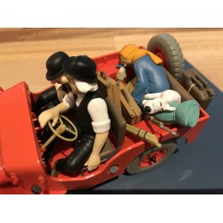 Tintin Bil #6 - Rd Jeep Willys med Dupond og Dupont
