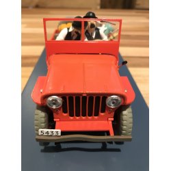 Tintin Bil #6 - Rd Jeep Willys med Dupond og Dupont