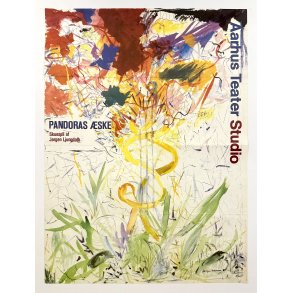 Original Vintage Plakat - Pandoras �ske  Aarhus Teater Studio 1983