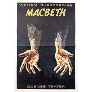 Original Vintage Plakat - Macbeth - Odense Teater 