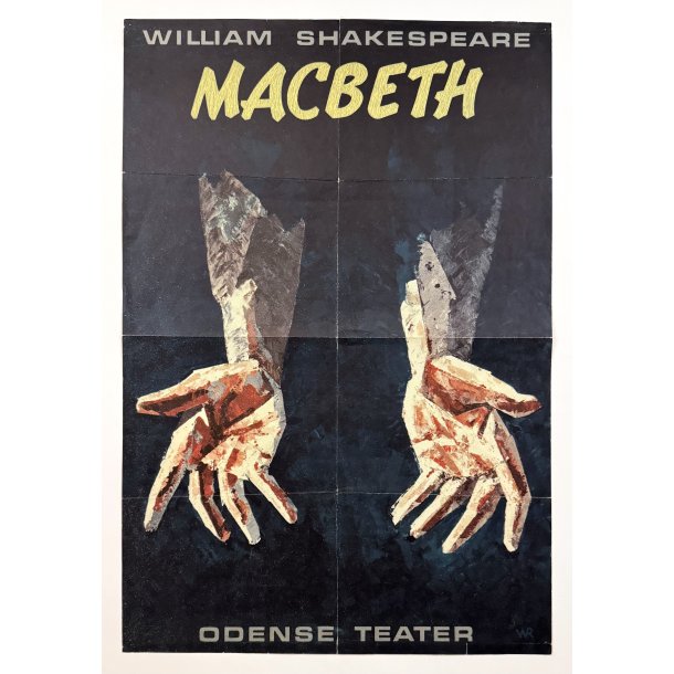 Original Vintage Plakat - Macbeth - Odense Teater 