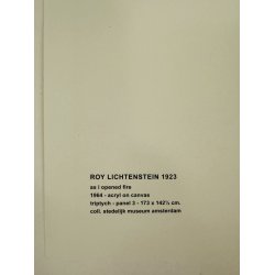 3 Originale Plakater - Roy Lichtenstein, As I Opened Fire