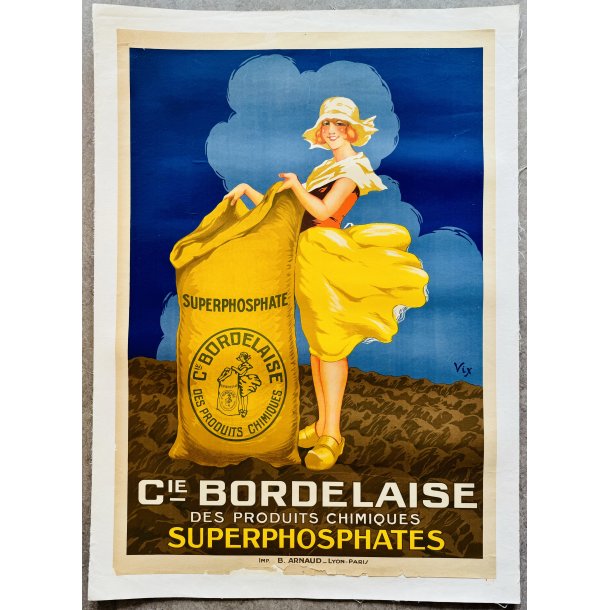 Original Plakat - Cie Bordelaise, Des Produits Chimiques, Superphosphates 