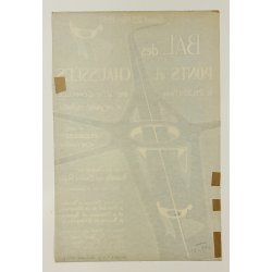 Original Plakat - Bal Des Points Et Chausses 1957