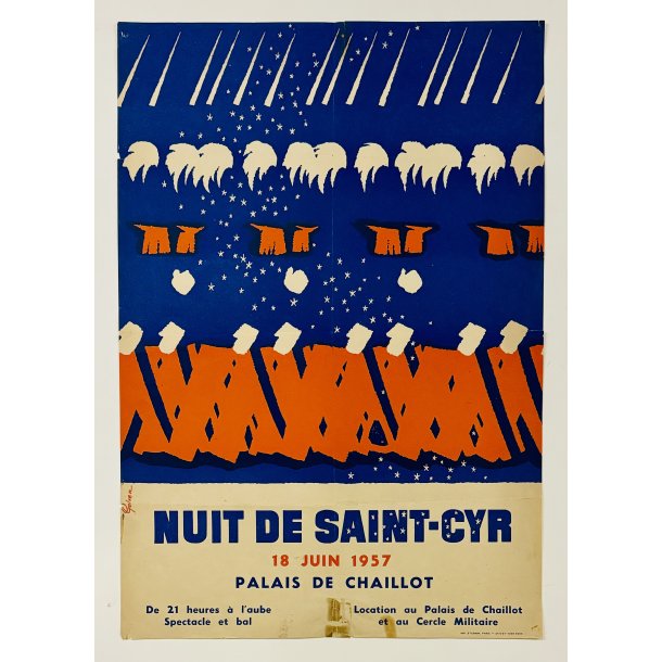 Original Plakat - Nuit De Saint-Cyr 1957