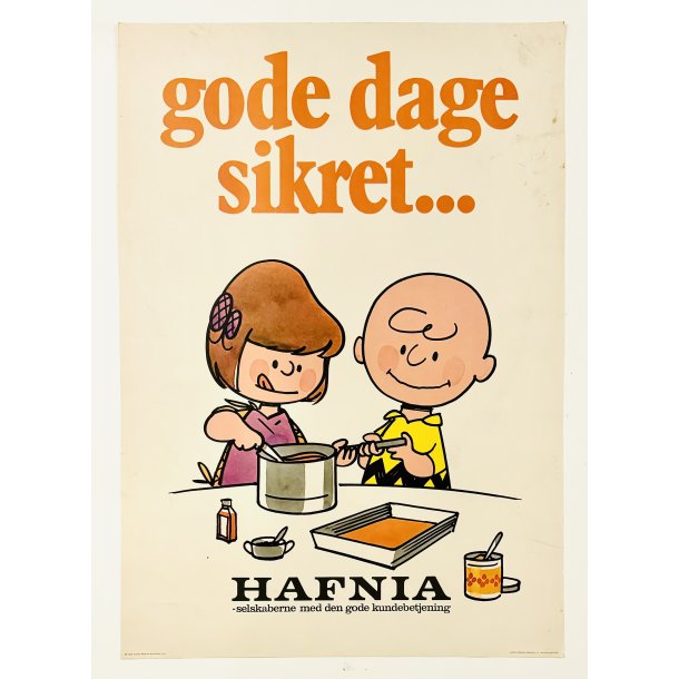 Original Plakat - Hafnia, Gode Dage Sikret... Radiserne