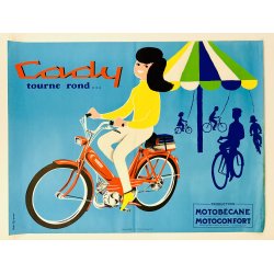 Original Plakat - Cady, Tourne Rond... Motobcane 1967