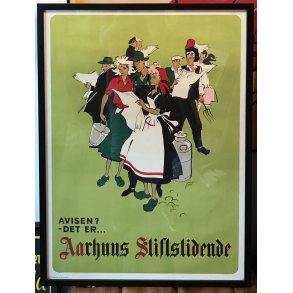 Original Plakat Aarhuus Stiftstidende
