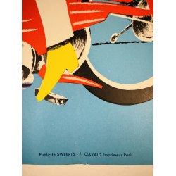 Original Plakat - Cady, Tourne Rond... Motobcane 1967