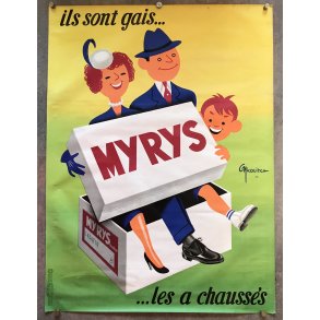 Original Plakat - Myrys Sko til hele familien