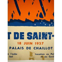 Original Plakat - Nuit De Saint-Cyr 1957